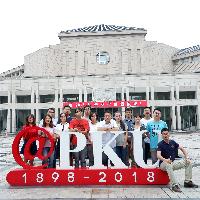 A family picture before Peking University Hall. July 11th, 2018